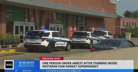 Police make arrest after stabbing inside Star Market in Mattapan 